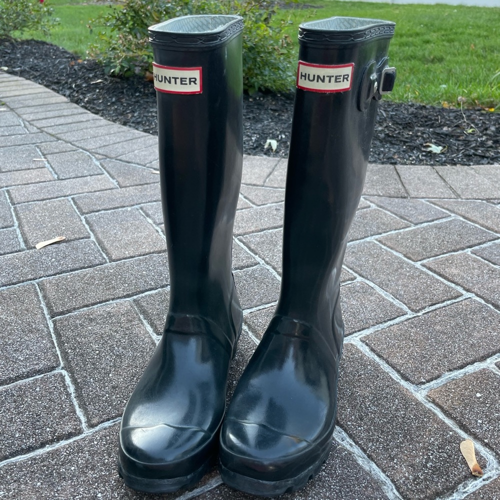 Black Hunter Original Kids Gloss Rain Boots